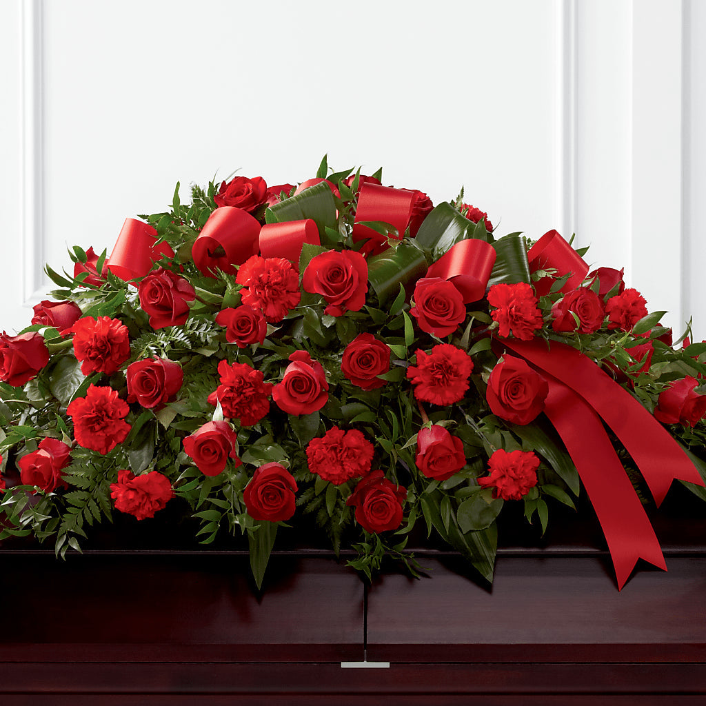 Tribute of Life Casket Spray – Classic Floral, West Fargo ND