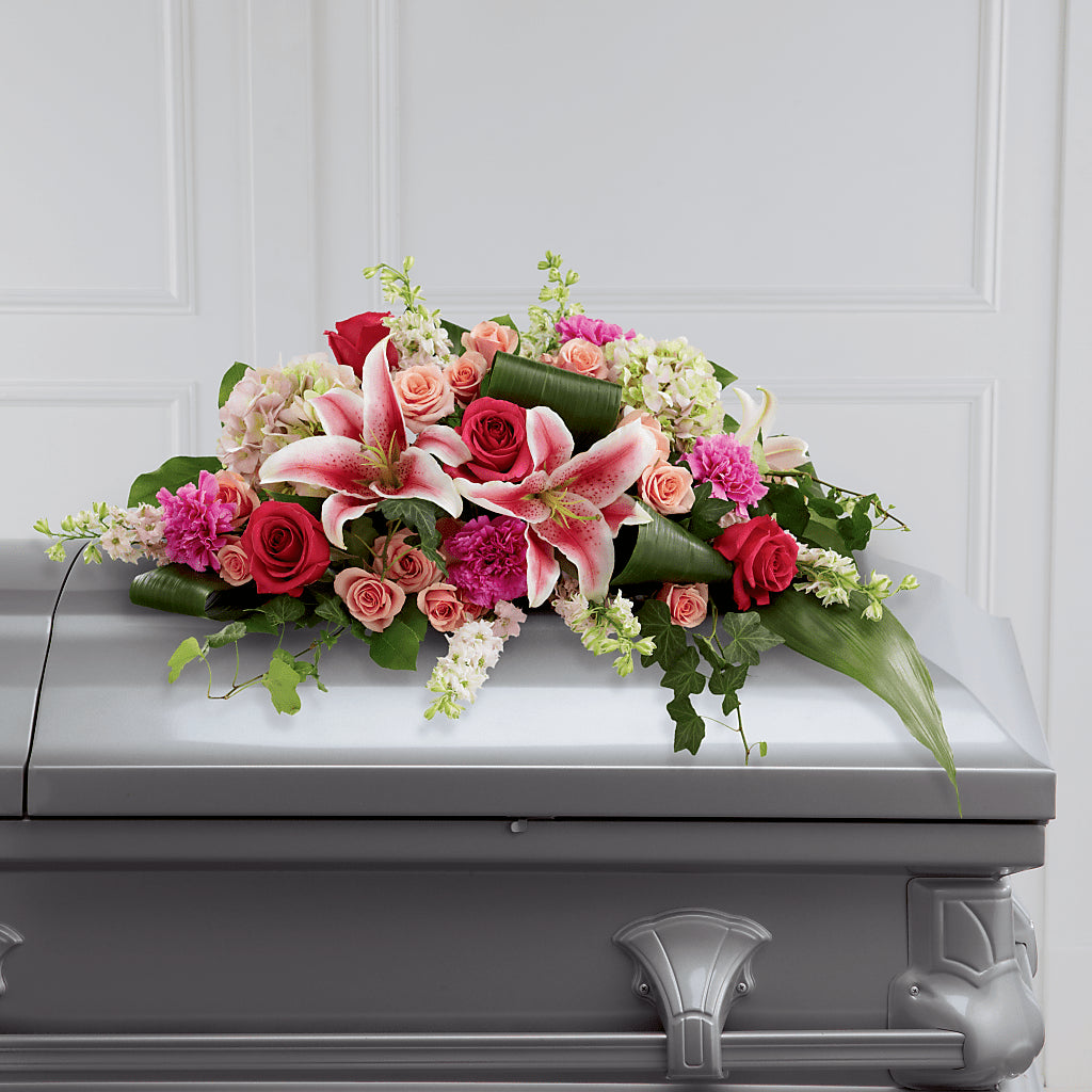 Splendid Grace Casket Spray – Classic Floral, West Fargo ND