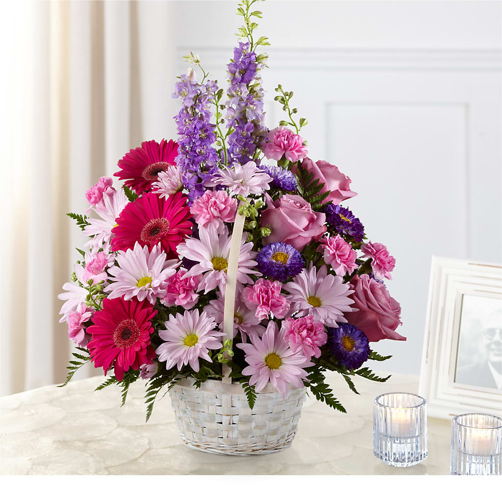 Pastel Peace Basket – Classic Floral, West Fargo ND