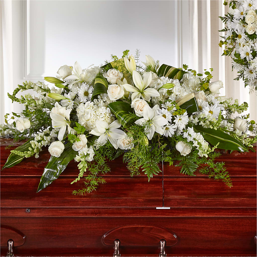 Abundance Casket Spray – Classic Floral, West Fargo ND
