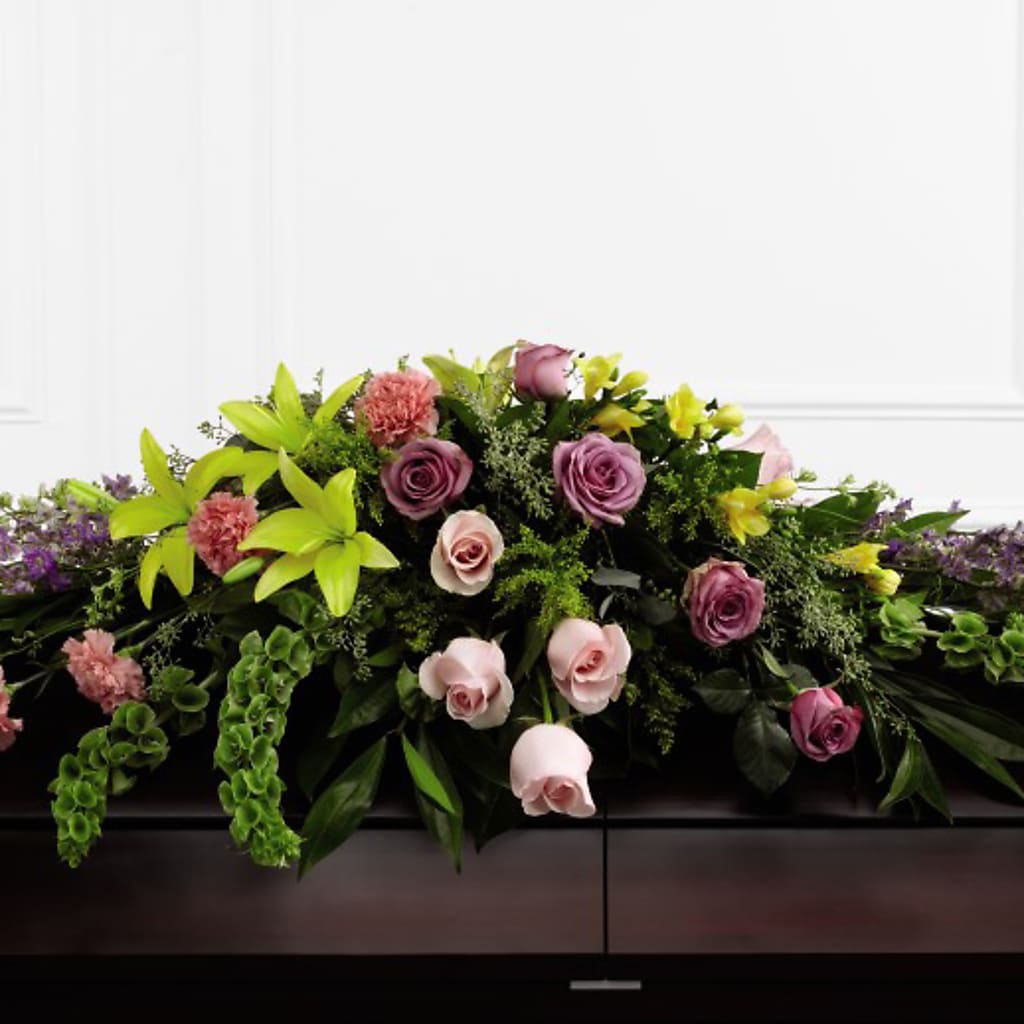 Forever Beloved Casket Spray –  Classic Floral, West Fargo ND
